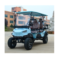 Buggy de golf utilitaire personnalisé, voiture de tourisme électrique, buggy utilitaire tout-terrain, voiturette de golf de chasse 4 + 2 places