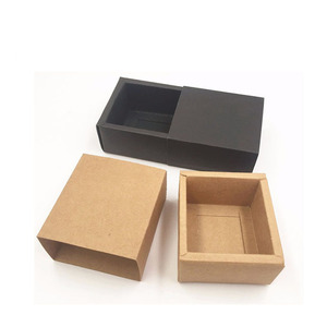 Reciclado de papel kraft marrón ventana caja de jabón con cuerda de cáñamo - Product Image 4