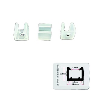 Clips de montage en nylon PVC pour bande lumineuse LED 6x12mm - Utilisation publicitaire - Product Image 4