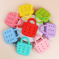 Nouveaux sacs à main miniatures en silicone DIY mignons, imperméables, avec breloques pour enfants