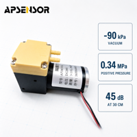 Pompe à air à micro-diaphragme à haute pression négative pour la surveillance environnementale, durée de fonctionnement supérieure à 10 000 heures