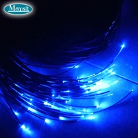 Éclairage de fibre optique d'étoile de piscine éclairage de fibre optique de lueur d'extrémité de 1.5mm PMMA avec la gaine noire de PVC