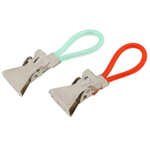 RTS Usine Pinces À Linge En Acier Inoxydable Pinces À Linge Coloré Linge Torchon Suspendu Clips Serviette Clips Cuisine Salle De Bains Clips - Product Image 3