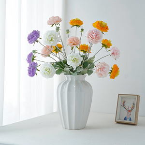 French Style Poppy <b>Artificial</b> Flower <b>Bouquet</b> Silk High Simulation Home Decoration Living Room Ornament Wedding Props - Product Image 3