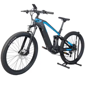 Carbon Fiber Frame 500 Watt Fat Tyre Electric Bike Bafang Mid-Drive Motor Electric Bicycle For Adult
