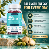 Gummies Maca Plus pour le volume et le galbe des fesses, le tonus et le remodelage corporel avec formule à base de racine de Maca, soin quotidien de bien-être féminin OEM