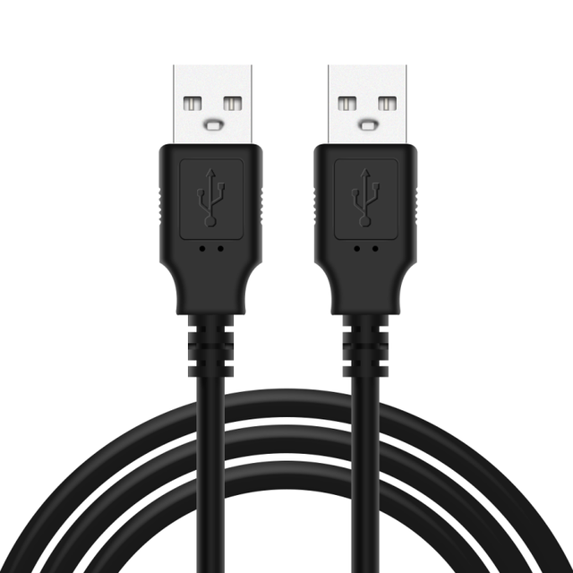 High Speed USB Cable 0.3m 0.5m 1m 2m 3m Black USB 2.0 Cable Type a Male to a Male USB 2.0 Extension Cable
