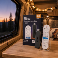 ZOKU TV Stick Terbaru H2pro Android 12.0 RAM 4GB ROM 64GB Quad Core Mendukung Dekode 4K Pemutar Media Streaming Harga Pabrik