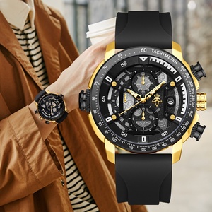 โอริมาร์ท ฮอลโลว์ ดีไซน์<span class=keywords><strong>นาฬิกา</strong></span>อัตโนมัติสำหรับผู้ชายกีฬาแฟชั่นสายซิลิโคนสแตนเลสกันน้ำ 10 เมตรสไตล์ยุโรป - Product Image 1