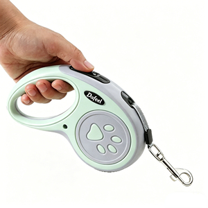 Heavy Duty Nylon Telescopic <b>Pet</b> <b>Leash</b> with One Button Brake, Custom Retractable Walking Rope for Small to Medium <b>Pets</b> - Product Image 4