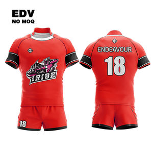 Kit de Rugby à sublimation personnalisée avec logo et couleurs de l'équipe personnalisée Kit de rugby en tissu léger de haute qualité - Product Image 5