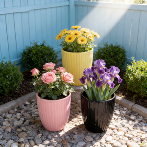 กระถางดอกไม้เซรามิกเคลือบเงาสำหรับตกแต่ง - Product Image 2