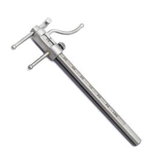 Staffa professionale in acciaio ortodontico dentale con indicatore manuale regolabile in altezza del localizzatore di posizionamento staffa di misurazione mobile - Product Image 1