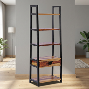 Étagère de présentation en métal de style industriel vintage, portable, pour la maison, le bureau, l'appartement, le salon, l'école - Product Image 2