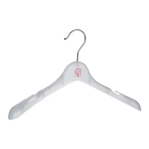 Hot Selling 33 38 39 Cm Gold Silver Hook Plastic Crystal Coat White Clothes Hanger Clips For Garment