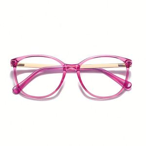 Gafas Ópticas Redondas de Moda de Lujo 2025, TR90, Patillas Metálicas, Anti Luz Azul, para Mujer - Product Image 3