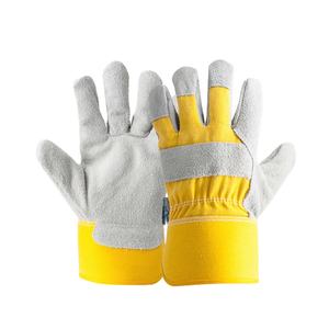 Gants de travail de sécurité en cuir de porc grainé, personnalisables, vente en gros directe usine, pour l'hiver, avec manchette caoutchoutée - Product Image 4