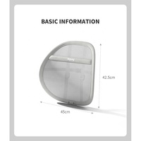 Anjuny Trending 5V Support lombaire rafraîchissant Sangles réglables Coussin dorsal ventilé pour chaise de bureau Siège auto