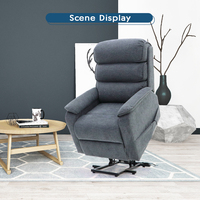 Geeksofa ZOY Dual Okin Motor 8 Points Vibration Massage Chauffage Power Lift Riser Recliner Home Living Room Sofa Assist Armchair