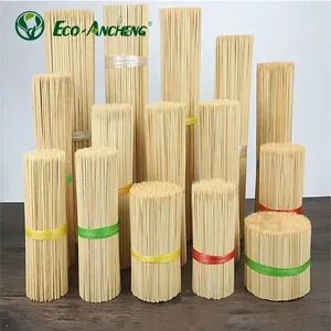Hete Verkoop Biologisch Afbreekbaar Wegwerp Ondersteuning Ontwerp Bamboe Bbq Kabob Spies Rotisserie Stick