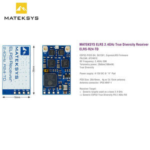 MATEKSYS ExpressLRS Récepteur GPS R24-TD 2.4GHz TRUE DIVERSITY pour drone RC FPV Jouet en métal unisexe - Product Image 6