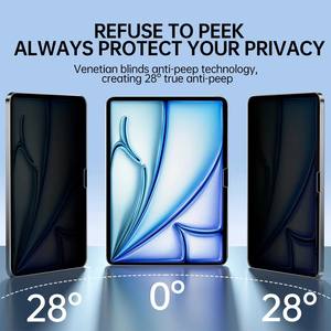 Protection d'écran de tablette <span class=keywords><strong>anti</strong></span>-<span class=keywords><strong>espion</strong></span> à 360 degrés, <span class=keywords><strong>verre</strong></span> <span class=keywords><strong>trempé</strong></span> haute résistance HD, <span class=keywords><strong>anti</strong></span>-traces de doigts, <span class=keywords><strong>anti</strong></span>-reflets pour les modèles iPad - Product Image 2