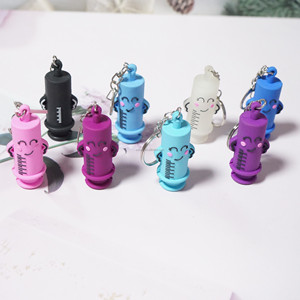 Biểu tượng tùy chỉnh <span class=keywords><strong>PVC</strong></span> cao su mở chai <span class=keywords><strong>Keychain</strong></span> mới lạ ống tiêm Ampoule Breaker bảo vệ điều dưỡng cụ - Product Image 6