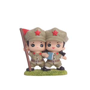 Figurines de l'Armée Rouge Yu Mo en résine, décoration artisanale pour la maison, figurines d'action militaires, cadeau de collection - Product Image 5