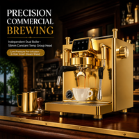 Machine à café à commande numérique, machine à expresso semi-automatique avec système de pression réglable