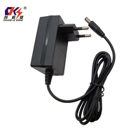 Adaptateur secteur 12V 2A en gros d'usine, alimentation 24W 100-240V DC avec prise UE pour bande LED et caméra de vidéosurveillance