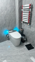 WC intelligent 110V 220V avec capteur européen, chasse d'eau automatique, bidet intégré, cuvette en porcelaine japonaise pour salle de bain
