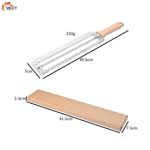 Cuchillo <span class=keywords><strong>para</strong></span> cortar <span class=keywords><strong>pan</strong></span> ajustable con hoja dentada, cortador de <span class=keywords><strong>pan</strong></span> de acero inoxidable con mango de madera <span class=keywords><strong>para</strong></span> tostadas, baguettes y <span class=keywords><strong>pan</strong></span> casero de <span class=keywords><strong>levadura</strong></span> - Product Image 2