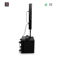 Sistema de Sonido Profesional X 15Pro Mini Array, Columna Activa con Altavoces de Madera de 2*4.5 Pulgadas, 99dB, Sistema PA de Neodimio, 260W/1040W