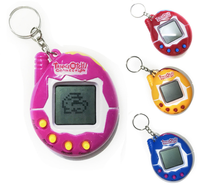 Jouet électronique portable Tamagotchi œuf de dinosaure multicolore en plastique pour enfants, cadeau de Noël