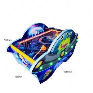 เครื่องเล่นเกมฮอกกี้อวกาศแบบอินเทอร์แอคทีฟสองผู้เล่นยอดนิยม  แบบหยอดเหรียญ สำหรับเด็ก - Product Image 5