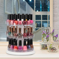 Présentoir rotatif personnalisé 360 pour vernis à ongles, support d'étagères pour vernis à ongles en acrylique, support pour vernis à ongles