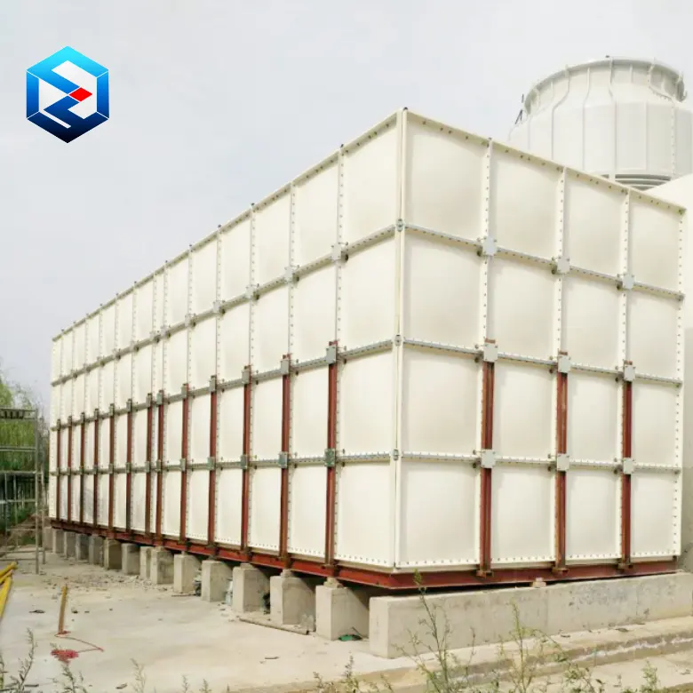 Société fiable 4500 Gallons réservoir de stockage d'eau en FRP assemblé pour l'alimentation en eau