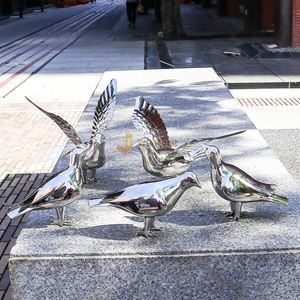 Escultura Personalizada de Acero Inoxidable EX1005 para Jardín de Hotel y Paisajismo - Product Image 3