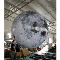 Boule de lune géante gonflable avec lumière LED Globe gonflable pour événements