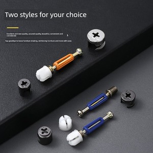 Conector Tres en Uno: Tornillo, Rueda Excéntrica y Tuerca Autorroscante para Armario, Mueble y Panel Doméstico Reforzado - Product Image 3
