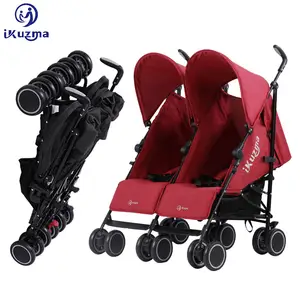 新生儿可折叠紧凑型越野车婴儿推车双婴儿推车为两个婴儿