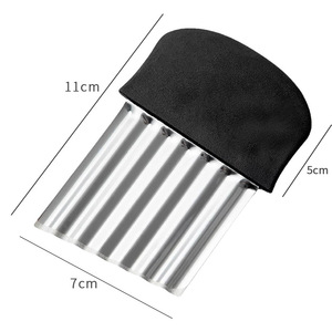 En gros, Couteau à découper les légumes ondulés en acier inoxydable, pour la maison et la cuisine, ustensile de découpe fantaisie - Product Image 3