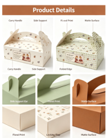 Boîte cadeau pliable écologique biodégradable faite à la main avec logo personnalisé, options de taille et de couleur, matériaux recyclés
