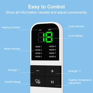 Red Dot thiết kế giải thưởng sưởi ấm kích thích cơ bắp thiết bị trị liệu cho kinh nguyệt cramp Relief đau trị liệu pad với màn hình LCD - Product Image 5