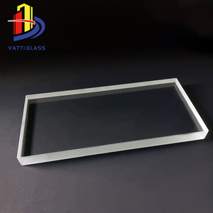 Plaque de <span class=keywords><strong>verre</strong></span> industrielle professionnelle transparente <span class=keywords><strong>en</strong></span> borosilicate 3.3 de 24 mm, résistante aux hautes températures - Product Image 1