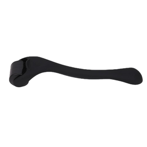 Rouleau <span class=keywords><strong>Derma</strong></span> en Titane Noir Mat à Marque Privée <span class=keywords><strong>pour</strong></span> <span class=keywords><strong>Barbe</strong></span> et Cheveux, 1.5mm 0.5mm, <span class=keywords><strong>pour</strong></span> la Repousse des Cheveux - Product Image 4