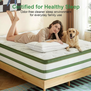 Matelas orthopédique sur mesure pour hôtel, lit double King-size, matelas à ressorts ensachés en latex mélangé extra-large pour un sommeil optimal - Product Image 3