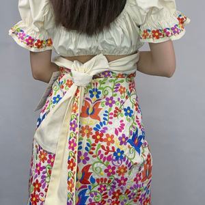 ชุดเซ็ตสองชิ้น เสื้อกั๊กปักลายสไตล์โบฮีเมียนใหม่ กระโปรงมินิสั้น เซ็กซี่ - Product Image 4