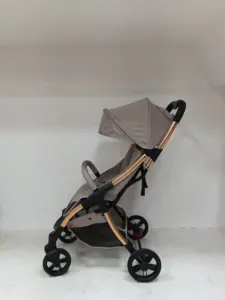 Poussette pliante légère à 4 roues pour bébé, poussette sécuritaire pour enfants