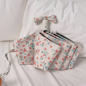 Cottagecore français 21 pouces <span class=keywords><strong>parapluie</strong></span> fleurs motif compact portable pliable <span class=keywords><strong>parapluie</strong></span> pour les femmes - Product Image 2